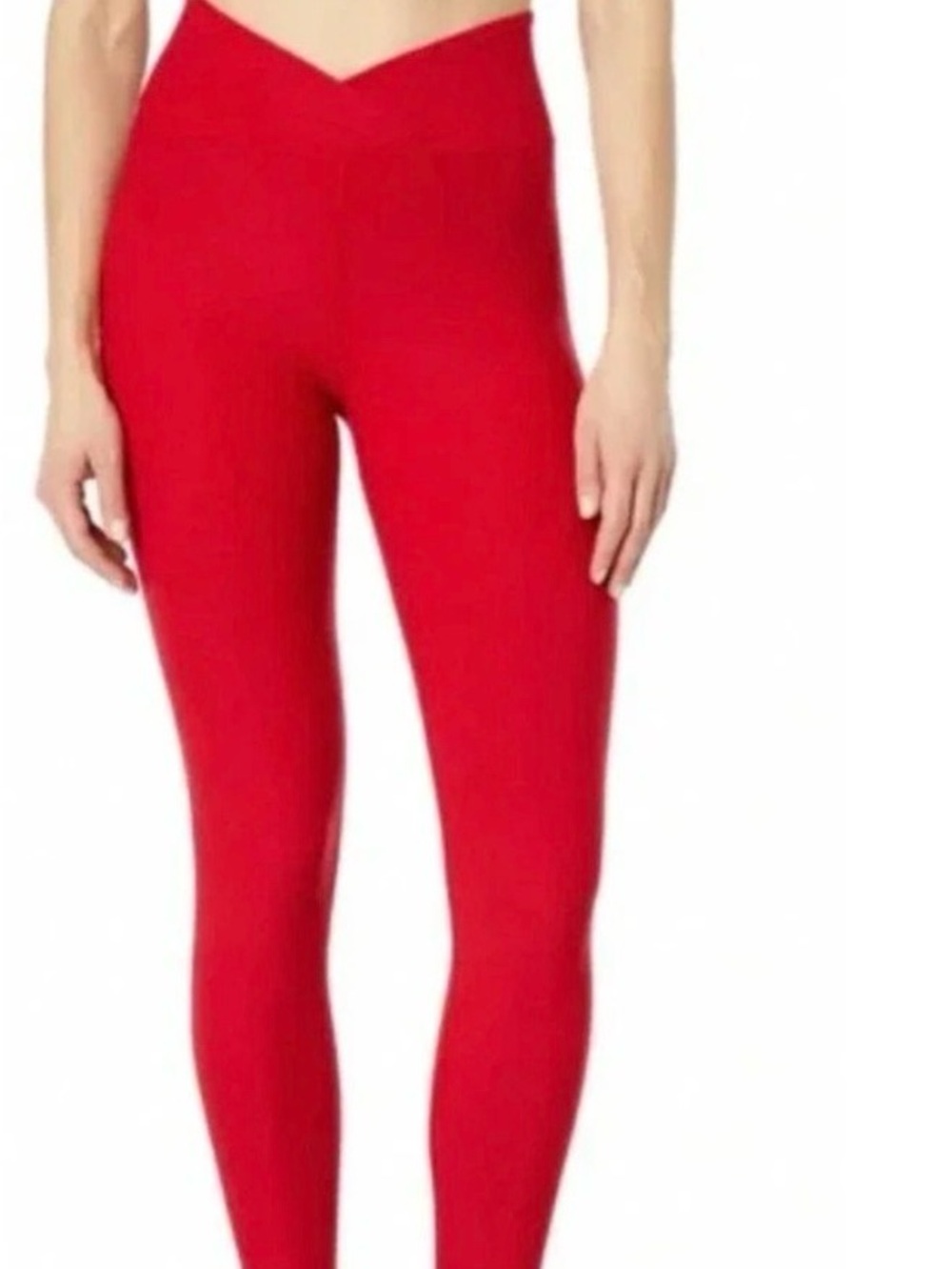 Year of Ours x Bandier Ribbed Leggings High Rise Red Size XL USA
